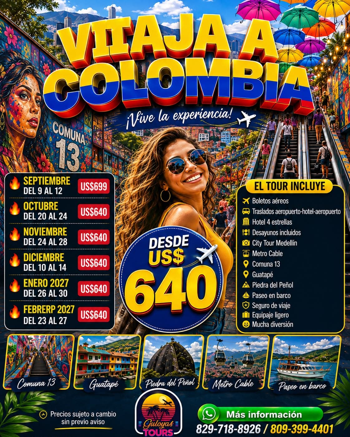Medellín y Guatapé — 5 días sin visa desde República Dominicana