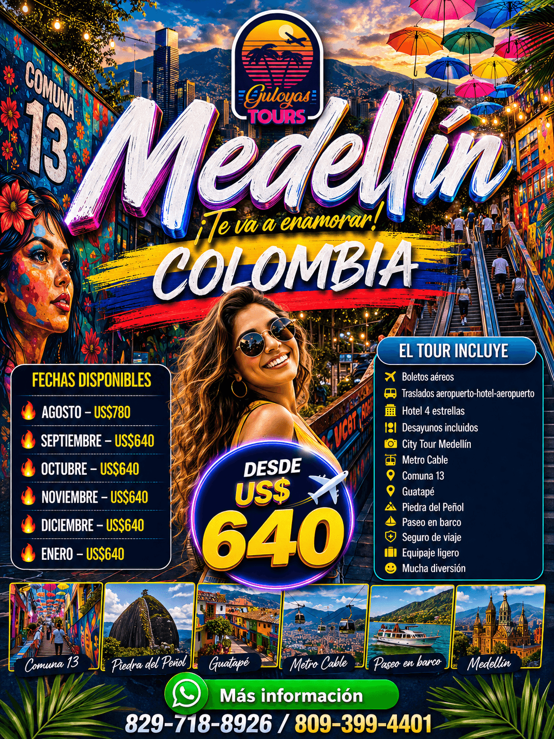 ✈️ ¡VIAJA A COLOMBIA, MEDELLIN SIN VISA!